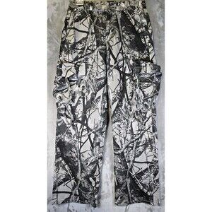 V.I.P. Jeans Cargo Pants Black & Gray Camo 7/28x31  Utility Pockets Workwear Y2K
